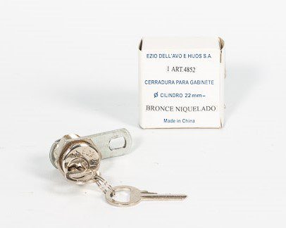 CERRADURA PARA MUEBLE 22 MM. REFORZADA SIMIL MERLE